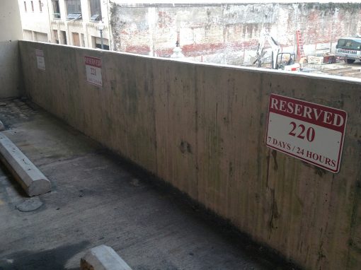 Outdoor Signage for a Parking Garage